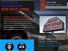 Tablet Screenshot of 1stop-auto.com